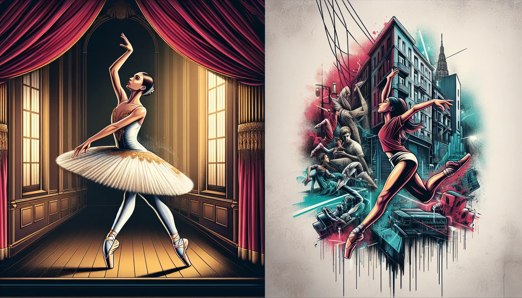 Différence entre danse classique et contemporaine : Tradition vs Liberté d’Expression
